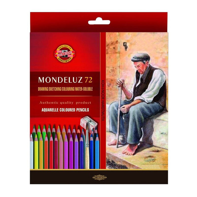 Koh-i-Noor Mondeluz krāsaino akvareļzīmuļu komplekts, 72
