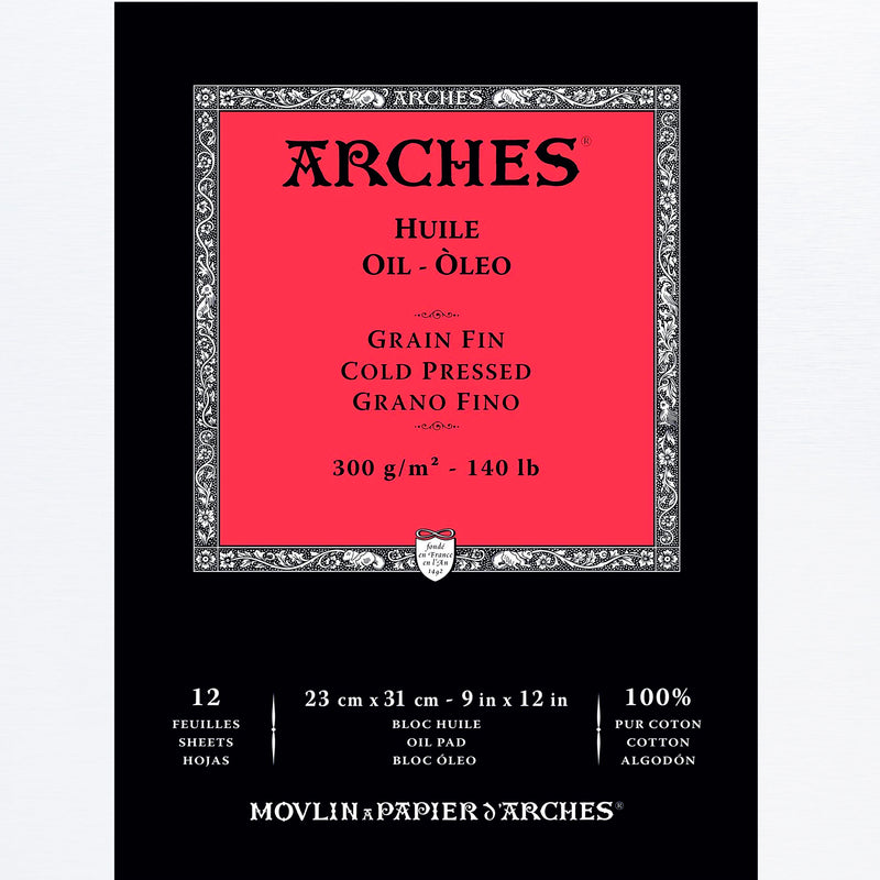Arches Eļļas tehnikas albums 300 g/m2 ( 23 x 31 cm ) 100 % kokvilnas