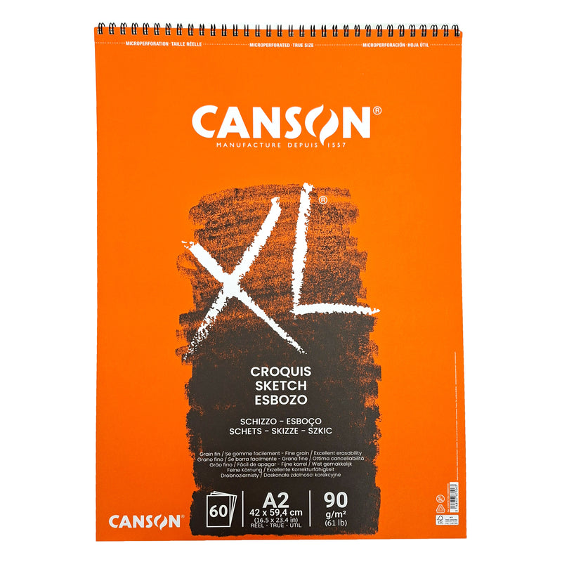 Canson XL zīmēšanas albumi ar spirāli 90 g/m2