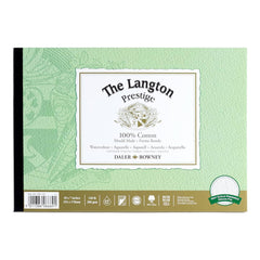 The Langton Prestige akvareļu papīra albums 300 g/m2 100 % kokvilna