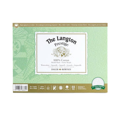 The Langton Prestige akvareļu papīra albums 300 g/m2 100 % kokvilna