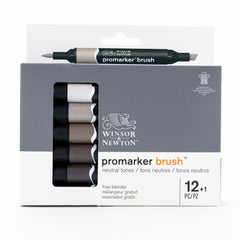 Winsor & Newton Promarker Brush marķieru komplekts 12 + 1