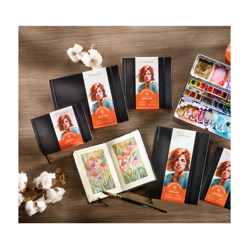 Hahnemuhle akvareļu albums ar cietu vāku250g/m