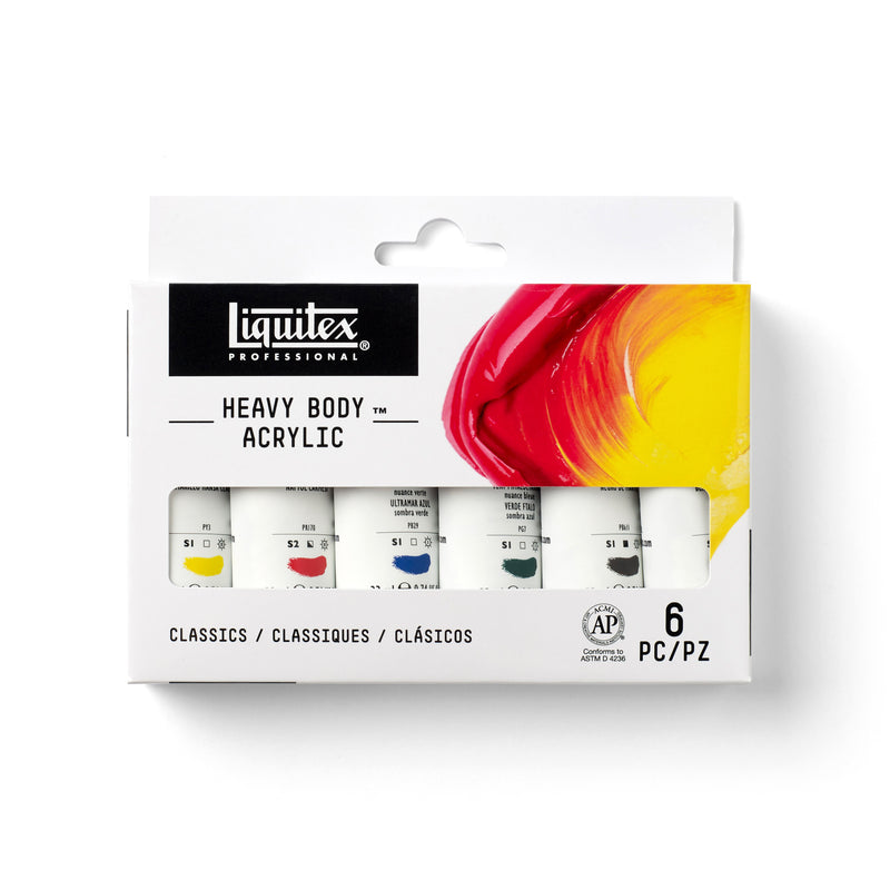 Liquitex Heavy Body akrila krāsu komplekts 6x22ml