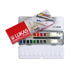 Lukas Studio akvareļu krāsu komplekts metāla kastē 16x1.5ml