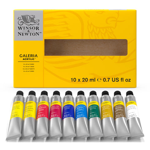 Winsor & Newton Galeria akrila krāsu komplekts 10x20ml