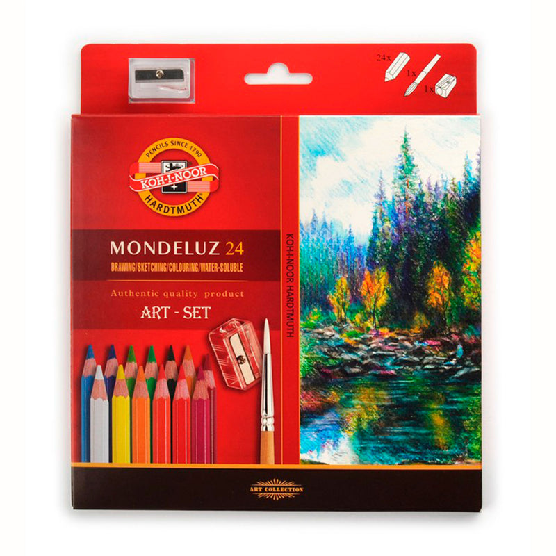 Koh-i-Noor Mondeluz krāsaino akvareļzīmuļu komplekts, 24
