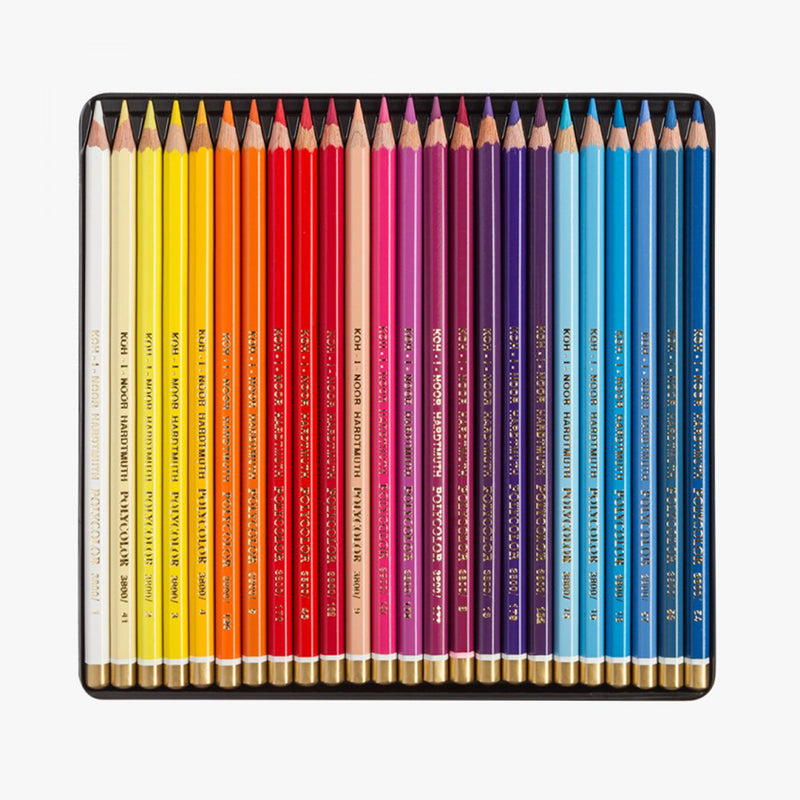 Koh-i-Noor Polycolor krāsaino zīmuļu komplekts metāla kastē, 48