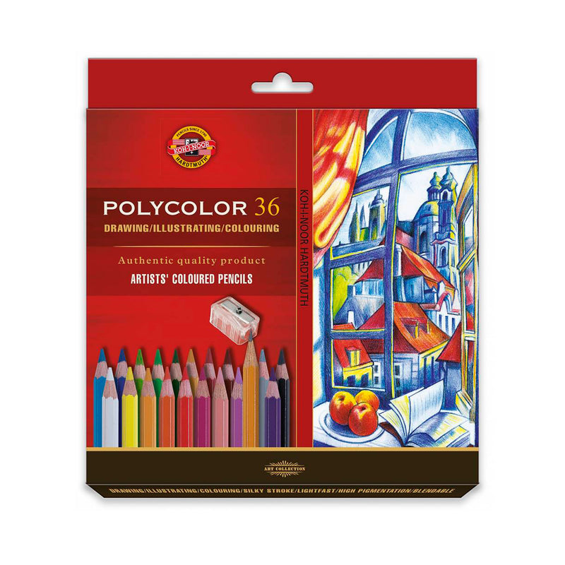 Koh-i-Noor POLYCOLOR krāsaino zīmuļu komplekts 36