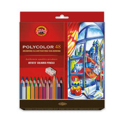 Koh-i-Noor POLYCOLOR krāsaino zīmuļu komplekts 48