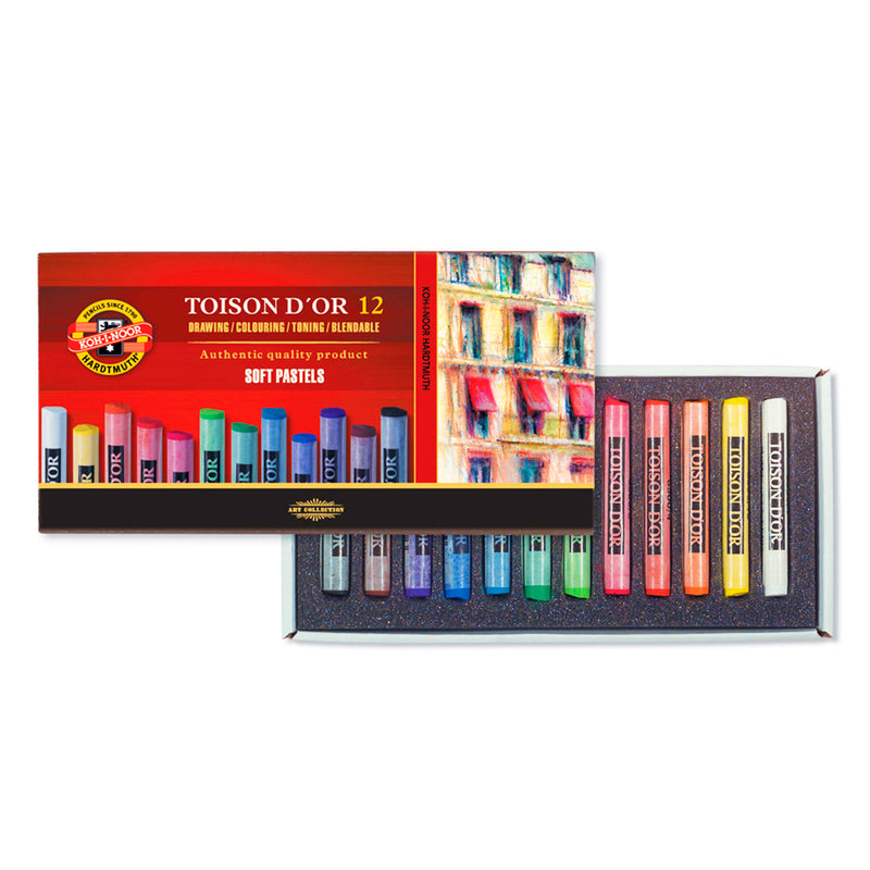 Koh-I-Noor Toison D`or Soft pastels 12 krāsu komplekts