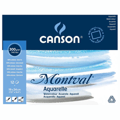 Canson Montval akvareļu albums 100 % celulozes, 300 g/m2