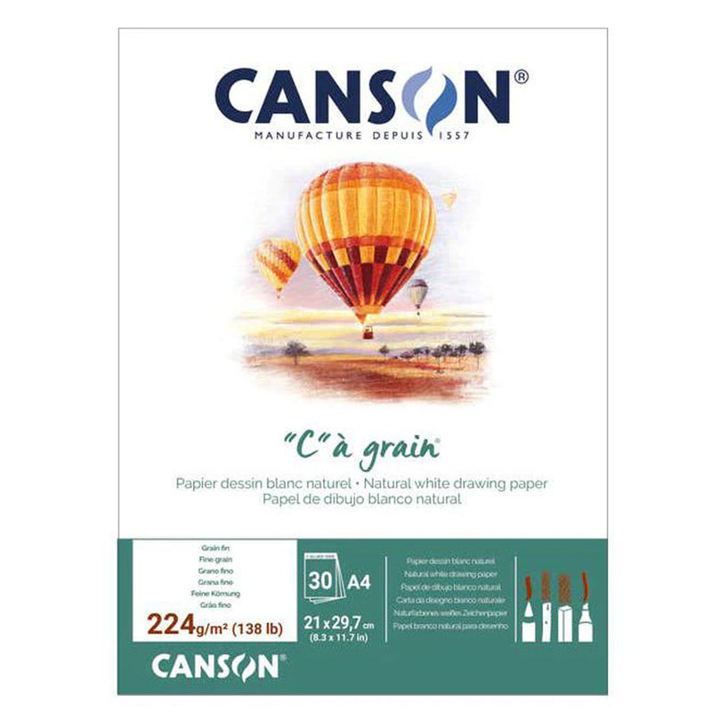 Canson "C"a grain zīmēšanas bloks 224 g/m2