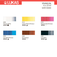 Lukas Studio eļļas krāsu komplekts 6 x 37 ml