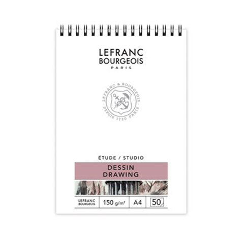 Lefranc Bourgeois zīmēšanas albums ar spirāli 150g/m2 (A4)