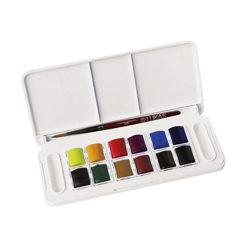 Lukas Studio akvareļu krāsu komplekts plastmasas kastē 12x1.5ml; 24x1.5ml