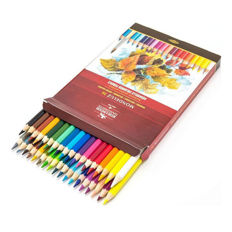 Koh-i-Noor Mondeluz krāsaino akvareļzīmuļu komplekts, 36