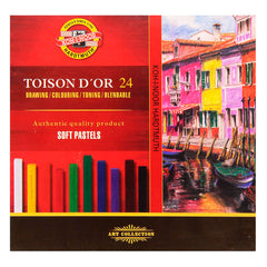 Koh-I-Noor Toison D`or Soft pastels 24 krāsu komplekts ( kantaini )